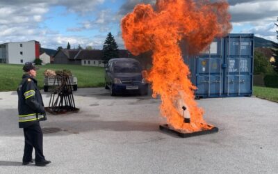 Entstehungsbrandbekämpfung – Schulung, für die Fachschule Vorau