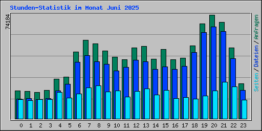 Stunden-Statistik im Monat Juni 2025